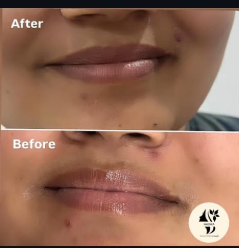 Before and after treatment comparison